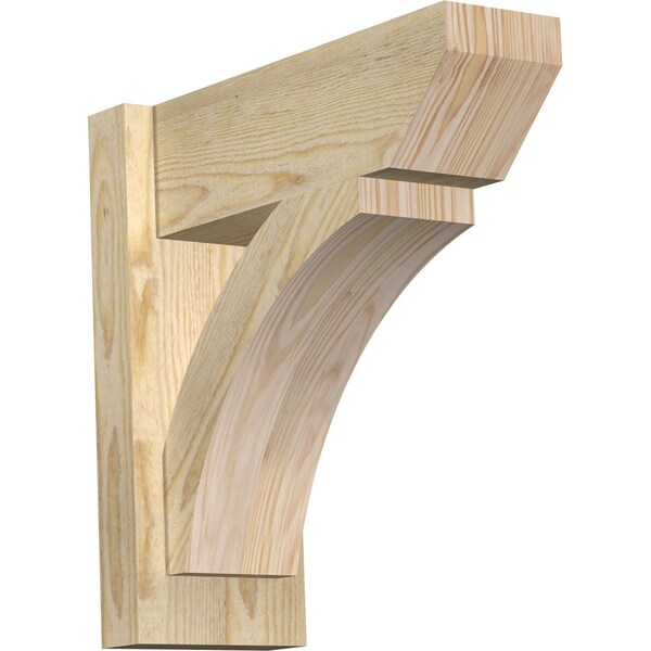 Ekena Millwork Thorton Slat Rough Sawn Outlooker, Douglas Fir, 6"W x 16"D x 16"H OUT06X16X16THR06RDF - main